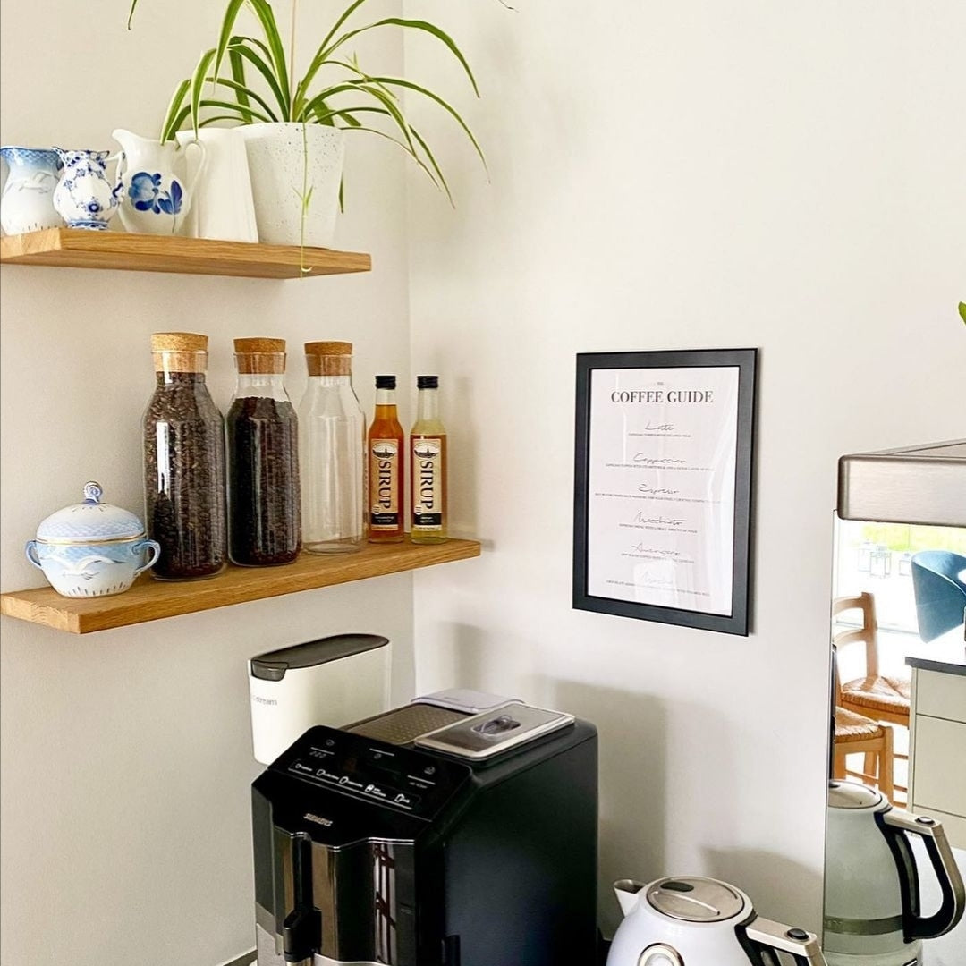 Svævehylde i egetræ