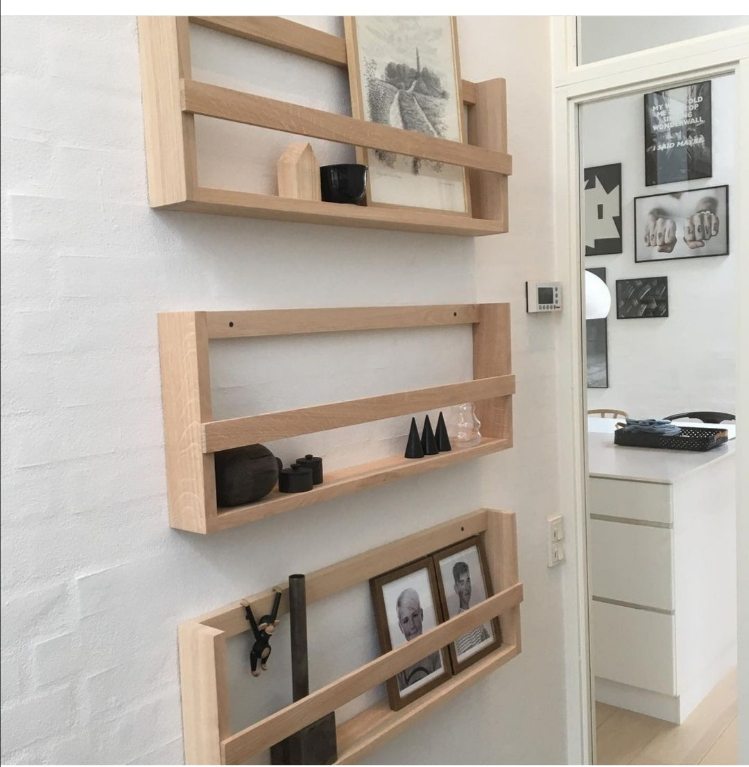 Magasinholder i egetræ