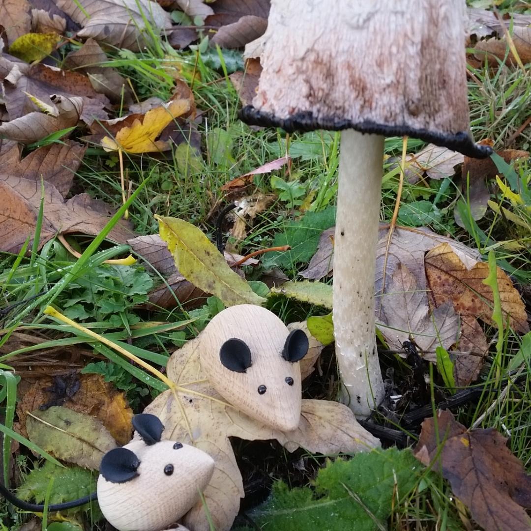 Håndlavede små træmus