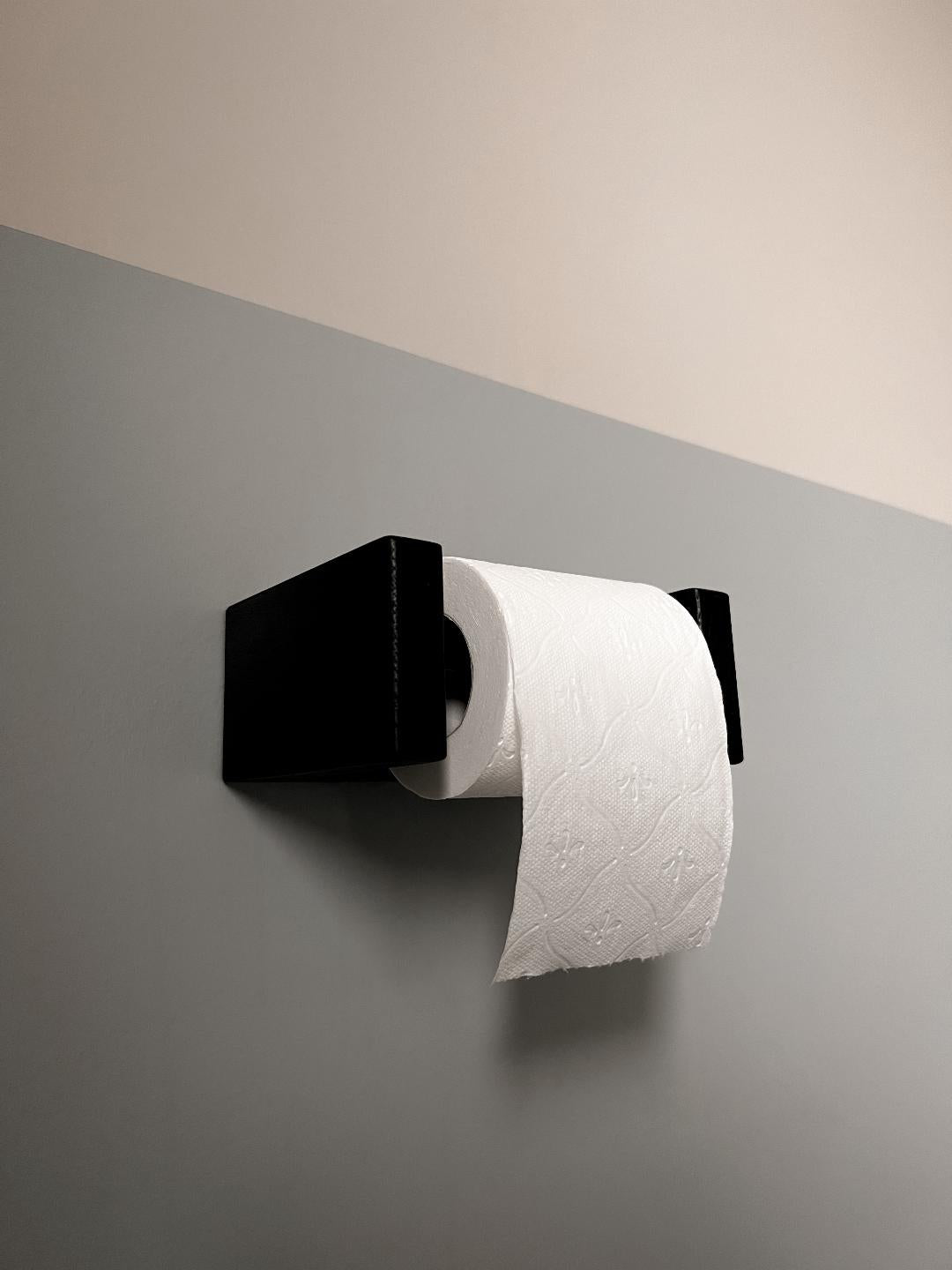 Toiletrulleholder i massivt egetræ